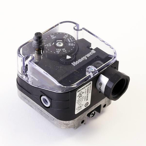 Honeywell Gas Pressure Switch, Break On Fall, Manual Reset, 1/4 Npt, 12-60" Wc