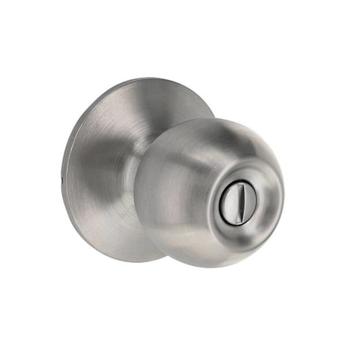 Shield Security Ball Turn Button Privacy Door Knob In Stainless Steel