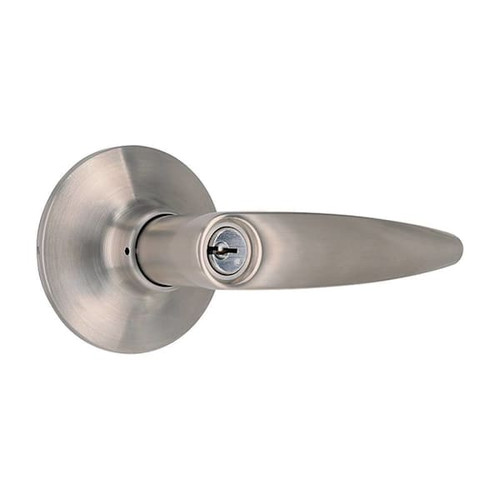 Shield Security Straight Kw1 Keyed Entry Door Lever In Stainless Steel