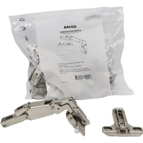 Salice ½ In. Overlay Concealed Face Cabinet Hinge (2-Pack)