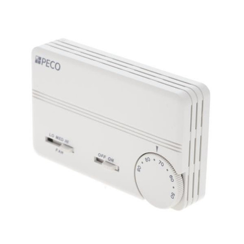 Peco Controls 3 Speed Auto Change Over Electric Hvac Thermostat
