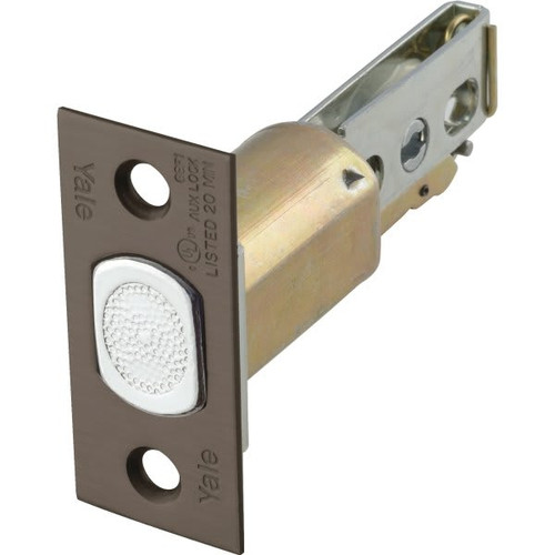 Yale D200 Latch Bolt, 2.375" Backset, Dark Oxidized Satin Bronze