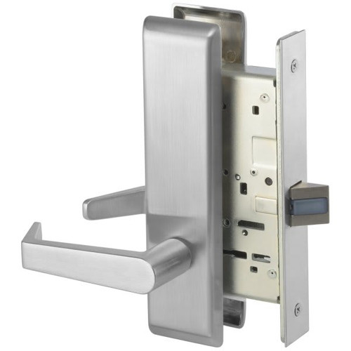 Accentra Passage Function Mortise Lockset Escutcheon Plate Grade 1 Satin Chrome