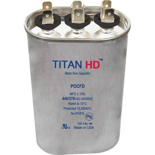 Packard Titan Hd Run Capacitor 55+5 Mfd 440/370 Volt Oval, Box Of 5