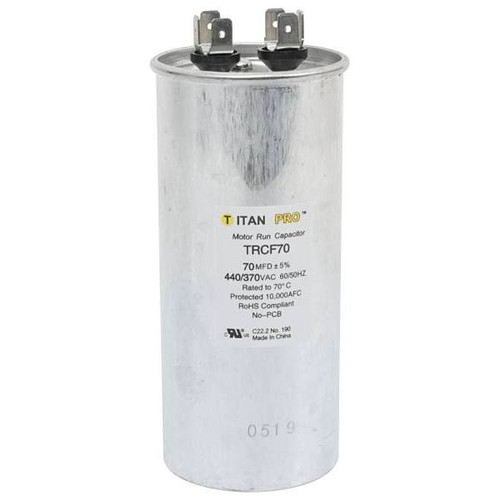 Packard Titan Pro Run Capacitor 70 Mfd 440/370 Volt Round, Box Of 5