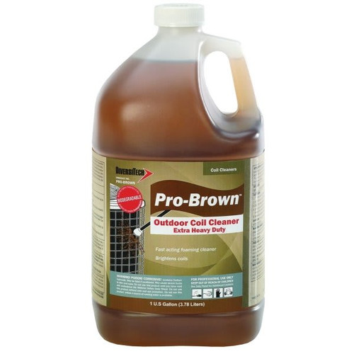 Diversitech 1 Gal Pro-Brown Non-Acid Foaming Outdoor Condenser, Case Of 4