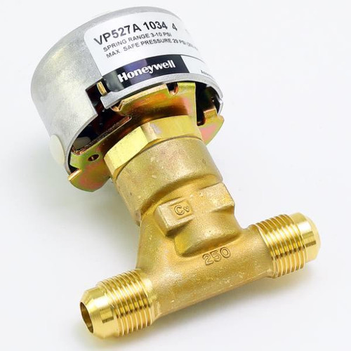 Honeywell 1/2" O.d. 3/8" Nominal Pneumatic Valve 2 Way Straight 1.6cv 3-10psi