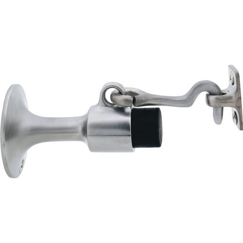 Ives Brass Masonry Manual Wall Holder (Satin Chrome)
