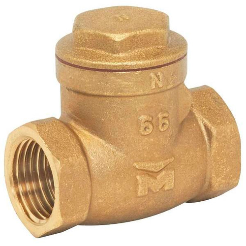 Proline Swing Check Valve, 1/2", 200 Psi Woa, Brass, Hard Seat, Lead-Free