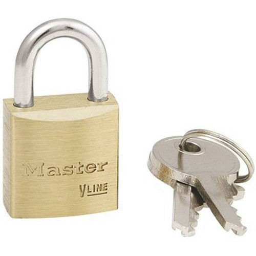 Master Lock 3/4 In W Masterlock Brass Padlock Keyed Alike