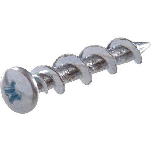 Hillman Wall Dog 1-1/2" Hi-Lo Pan Head Phillips Anchor, Chrome, Package Of 75