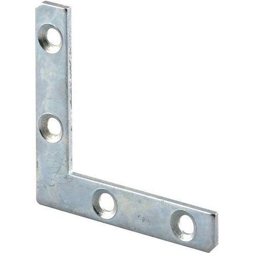 Angle 4-Hole Corner Steel Bracket, 2", Package Of 10