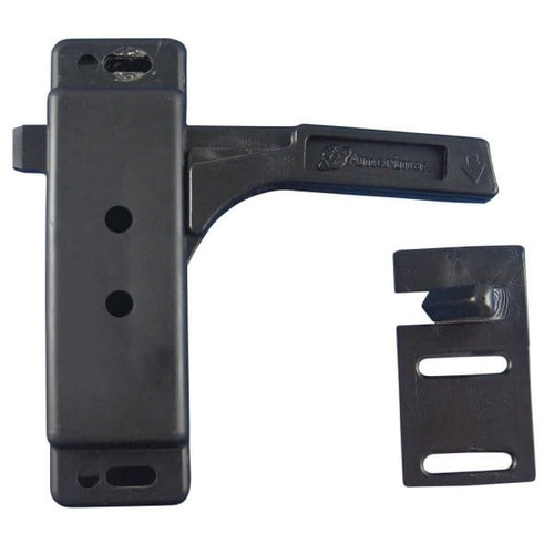 Strybuc 4 X 1.13 In Right Hand Amerimax Lever Latch (4-Pack) (Black)