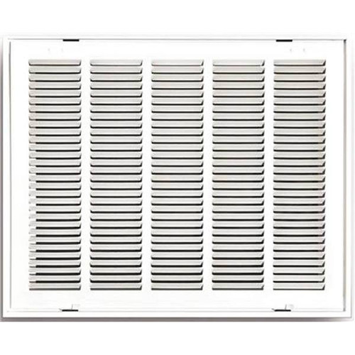 Truaire 20 In. X 14 In. Stamped Hinged Return Air Filter Grille (White)