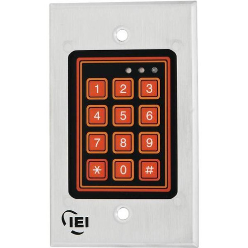 Iei Door-Gard Weather-Resistant Keypad System, Polished Brass