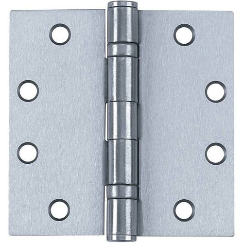 Tell 4.5" X 4.5" Satin Chrome Ball Bearing Hinge Package Of 3