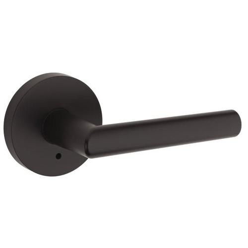 Kwikset Milan Matte Black Bed/Bath Privacy Door Lever