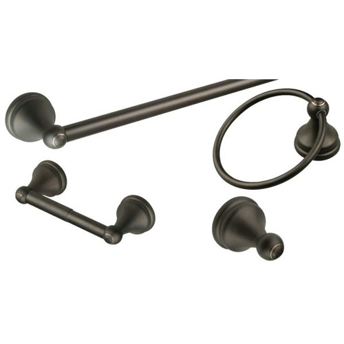 Design House Allante 4-Piece Bathroom Accessory Kit, Oil Rubbed Bronze Finish
