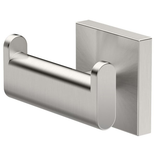 Gatco Elevate Double Robe Hook In Satin Nickel