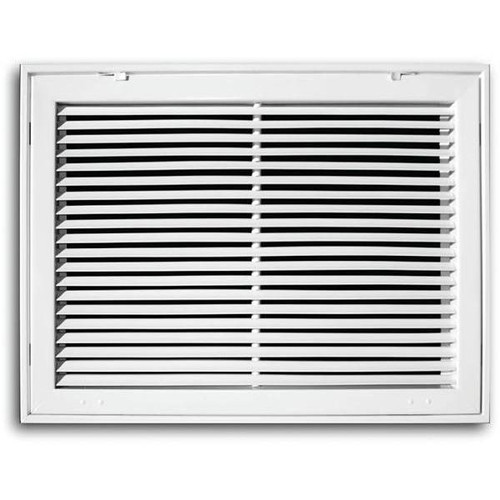 Truaire 30 In. X 16 In. Fixed Bar Return Air Filter Grille (White)