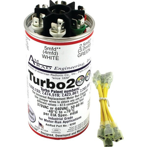 440 Volt 2.5-67.5 Mfd Round Universal Replacement Capacitor