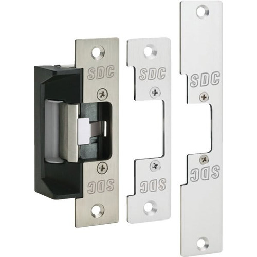Sdc Electric Strike-4.875x1.25 Radius Corner And Square,7.9375 Radius Faceplates