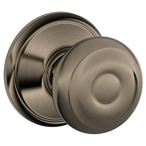 Schlage F-Series Lock F10 Passage Georgian Knob (Antique Pewter)