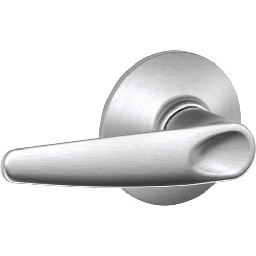 Schlage F-Series Lock F10 Passage Jazz Lever Style (Satin Chrome)