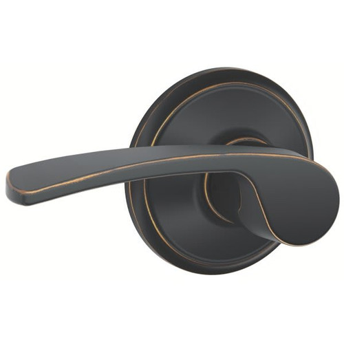 Schlage F-Series Lock F10 Passage Merano Lever Style (Aged Bronze)
