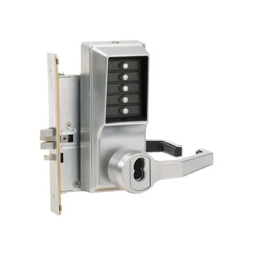 Dormakaba Mortise Combination,passage, Lockout,less Core, Deadbolt, Satin Chrome