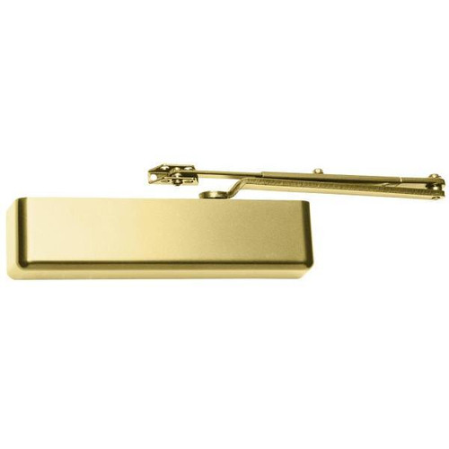 Falcon Sc80 Md Clsr Reg Arm W/Pa Bracket Slim Cover Satin Brass Painted