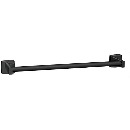 Asi American Specialties Inc. Towel Bar Round Surface Mounted Matte Black