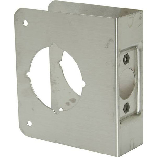 Don-Jo 4" X 4 5/16", Door Reinforcer, Stainless Steel