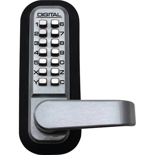 2835 Marine-Grade Keyless Mechanical Storeroom Handle W/ Passage Function (Satin Chrome)