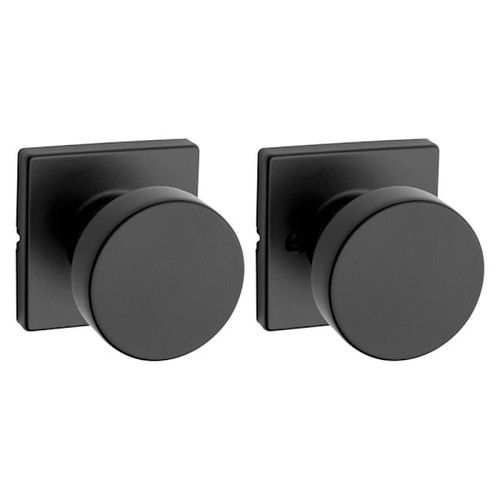 Kwikset Pismo Matte Black Hall/Closet Passage Door Knob