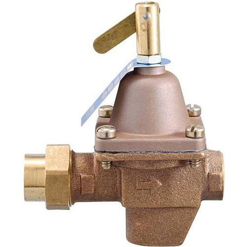 Watts 1/2 In. Water Feed Regulator With High Capacity And Union Threaded Inlet, Bronze