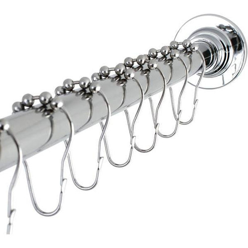 Kingston Brass Classic 60 In. To 72 In. Fixed Shower Rod W/ Hooks (Chrome)