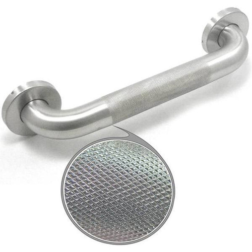 Wingits Premium Diamond Knurled Grab Bar 16 X 1.5 In. (Satin Stainless Steel)