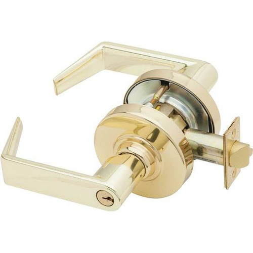 Schlage Nd Series Entrance/Office Function Door Lever (Bright Brass)