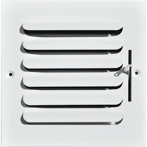 Truaire 12 X 12 In. 1-Way Fixed Curved Blade Wall/Ceiling Register
