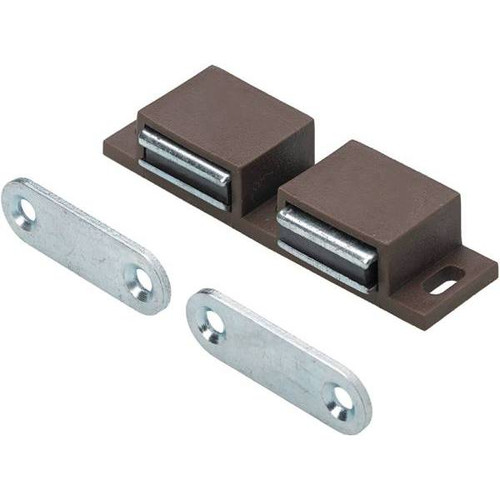 Everbilt Double Magnetic Door Touch Latch Value Pack (Brown) (15-Pack)
