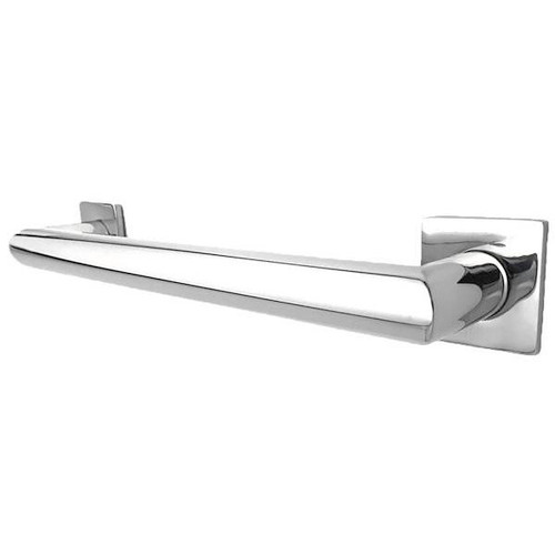Preferred Bath Decorative Grab Bar 24 X 1.25" Bright Polished Stainless Blended