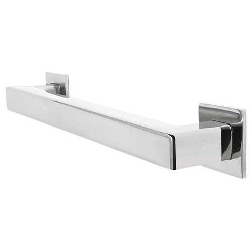Preferred Bath Decorative Square ADA Grab Bar 30 X 1.25" Bright Polished Ss
