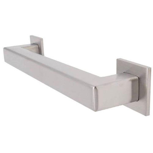 Preferred Bath Decorative Square ADA Grab Bar 12 X 1.25" Satin Stainless Squared