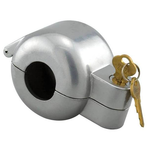 Diecast Construction Painted Keyed Alike Door Knob Lock-Out Device (Gray)