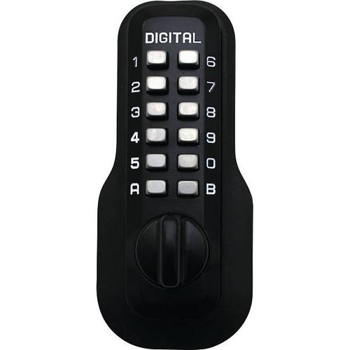 Single Cylinder Digital Keypad Deadbolt (Jet Black)