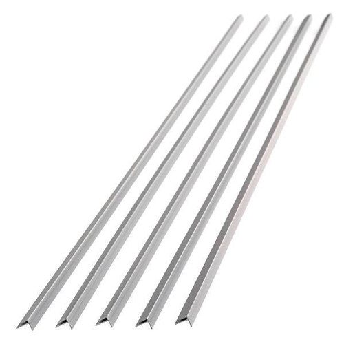 Fasade 47" Vinyl Outside Corner Trim, Argent Silver, Package Of 5