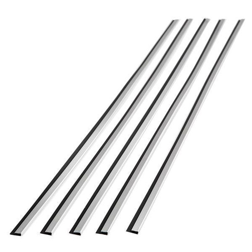 Fasade 47" Vinyl J Trim, Brushed Aluminum, Package Of 5