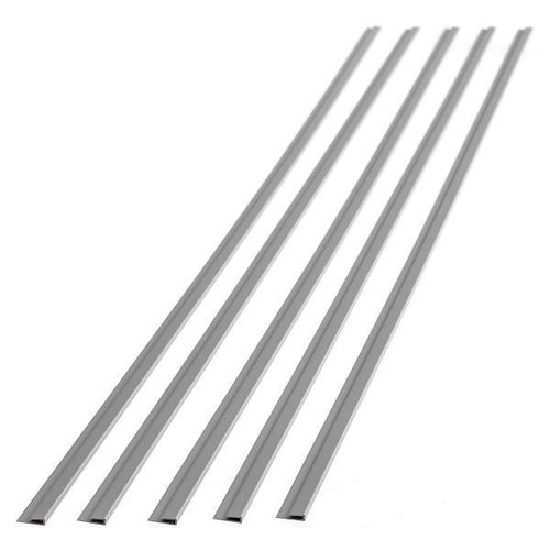 Fasade 47" Vinyl J Trim, Argent Silver, Package Of 5