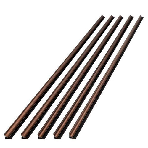 Fasade 47" Vinyl Inside Corner Trim, Oil Rubbed Bronze, Package Of 5